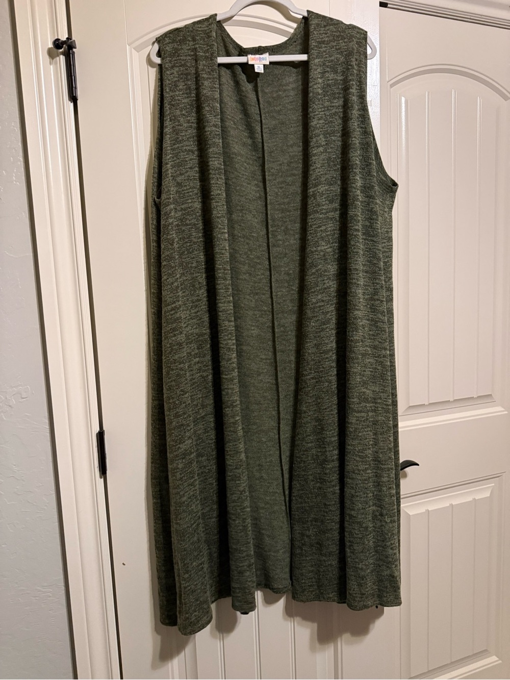 LuLaRoe Olive Green Sleeveless Duster Vest
